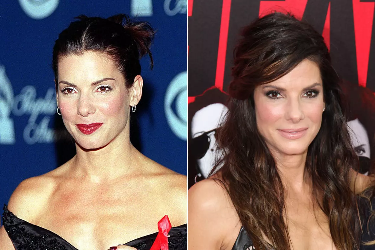 Sandra Bullock avant apres rhinoplastie